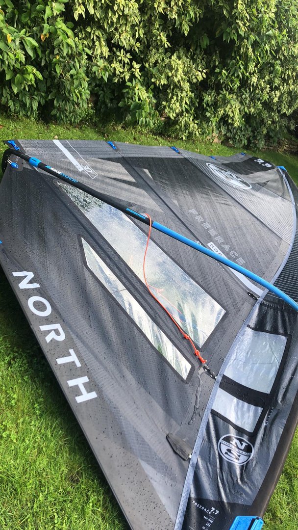 North Freerace 7.7 sail + Optima mast + MDM Alu extension
